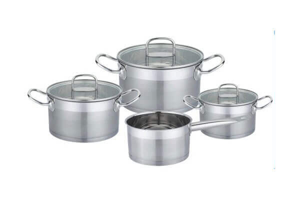 SC-0756 7 PCS Straight Shape Stainless Steel Cookware Set