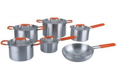 SC-1186 11 PCS Straight Shape Stainless Steel Cookware Set