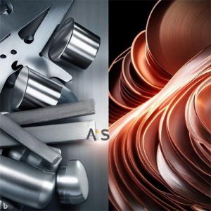 Comparison images of stainless steel vs. other metals like aluminum and copper